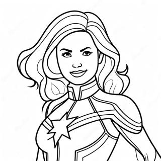 Captain Marvel Coloring Page | Captain Marvel coloring page