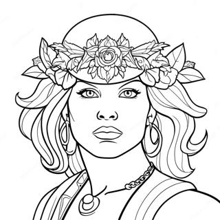 Bold and Fearless Badass Coloring Page | Badass for Adults coloring page