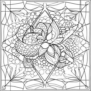 Mystery Grid Coloring Page | Mystery Grid coloring page