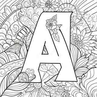Letter A Coloring Page | Letter coloring page