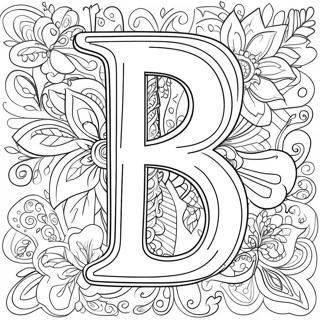 Colorful Letter B Coloring Page | Letter coloring page