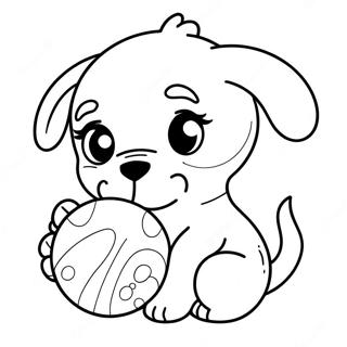 Realistic Cute Puppy Coloring Pages