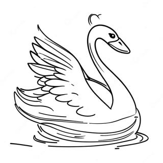 Swan Coloring Page | Swan coloring page
