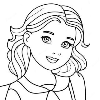 Pretty Girl Cute Girl Coloring Page