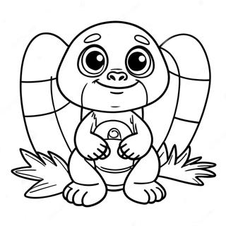 Adventurous Zuma Coloring Page | Zuma coloring page