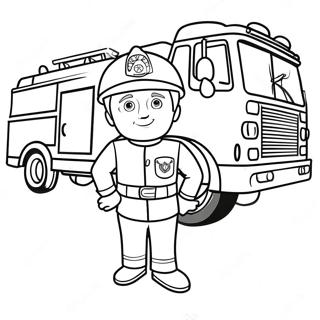 Fireman Sam Coloring Page | Fireman Sam coloring page