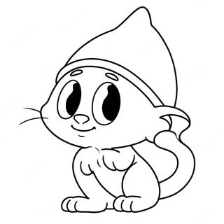 Smurf Cat Coloring Page | Smurf Cat coloring page