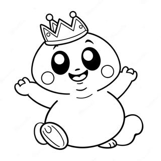 King Boo Coloring Page | King Boo coloring page