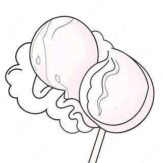 Cotton Candy Coloring Page | Cotton Candy coloring page