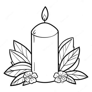 Candle Coloring Page | Candle coloring page