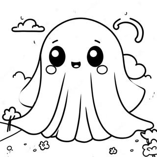 Kawaii Assustador Páginas para Colorir