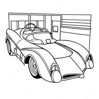 Batmobile Classic Design Coloring Page | Batmobile coloring page