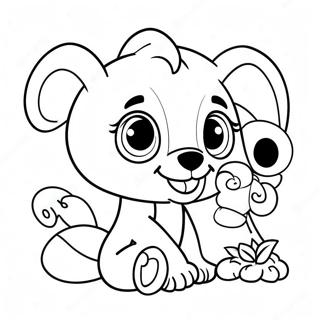Page à colorier de personnages Disney bébés mignons | Page de coloriage Bébé Mignon Disney