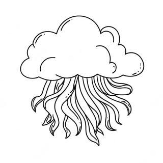 Storm Cloud Coloring Page | Storm coloring page