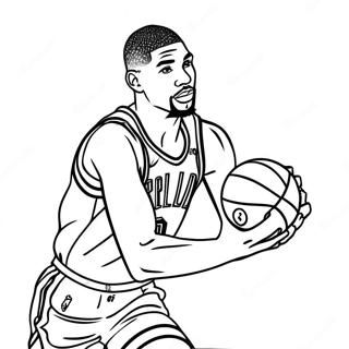 Jayson Tatum Páginas para Colorir