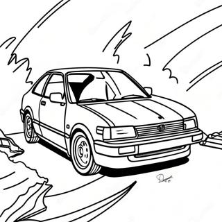 Honda Civic Coloring Page | Honda Civic coloring page