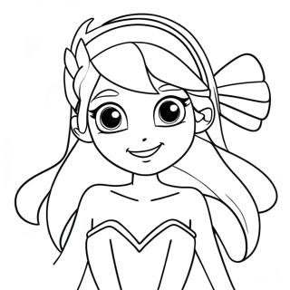 Winx Club Fee Ausmalseite | Winx Club Fee Ausmalbild