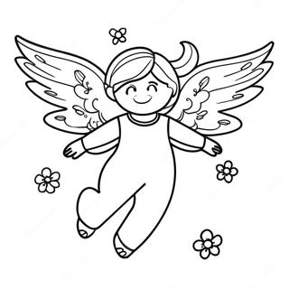 Bloom mit magischen Flügeln Ausmalseite | Winx Club Fee Ausmalbild