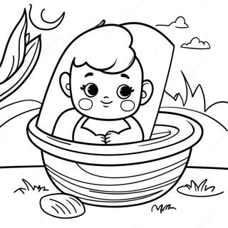 Baby Moses Coloring Pages
