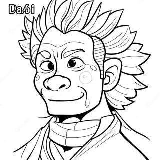 Dabi Coloring Page | Dabi coloring page