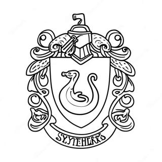 Slytherin Crest Coloring Page