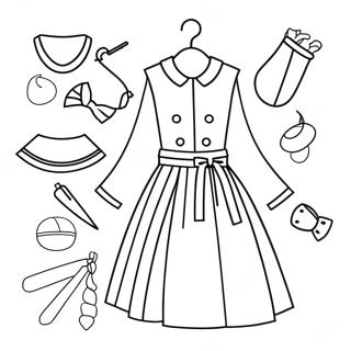Clothing Coloring Page | Clothing coloring page