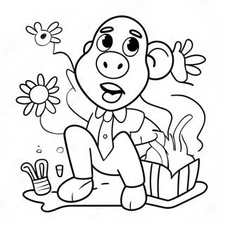 April Fools Day Funny Prank Coloring Page | April Fools Day coloring page