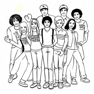 High School Musical Coloring Page | High School Musical coloring page