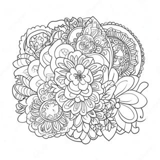 Colorful Sticker Designs Coloring Page | Sticker coloring page