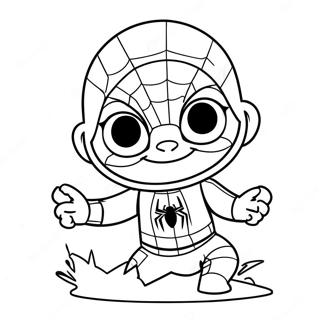 Bébé Spiderman Coloriages