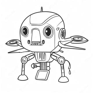 Murder Drones Characters Coloring Page | Murder Drones coloring page