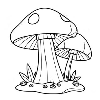 Super Mushroom Power Up Coloring Page | Mario Power Ups coloring page