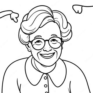 Happy Birthday Grandma Coloring Page | Happy Birthday Grandma coloring page