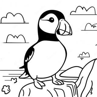 Puffin Rock Coloring Page | Puffin Rock coloring page