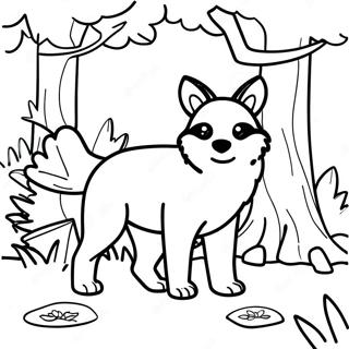 Forest Animal Coloring Page | Forest Animal coloring page