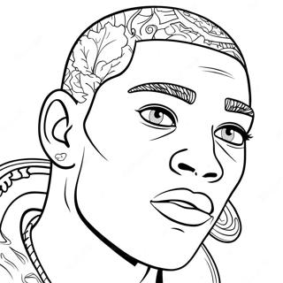 Ja'Marr Chase Coloring Page | Ja'Marr Chase coloring page