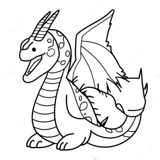 Gyarados Coloring Page | Gyarados coloring page