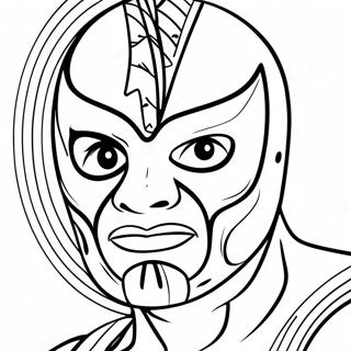 Rey Mysterio Coloring Page | Rey Mysterio coloring page