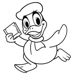 Donald Duck Coloring Page | Donald Duck coloring page