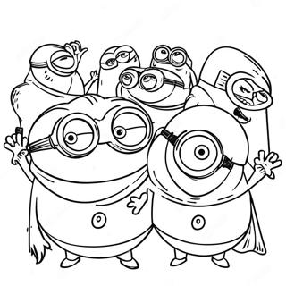 Minions Gru's Uppgång Målarbild | Minions Gru's Uppgång målarbild