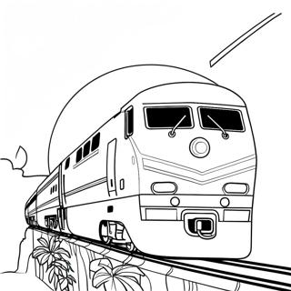 Amtrak Train Coloring Page | Amtrak Train coloring page