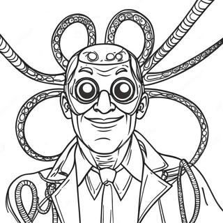 Doc Ock with Tentacles Coloring Page | Doc Ock coloring page