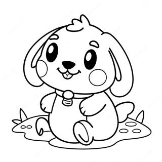 Pochacco Coloring Page | Pochacco coloring page