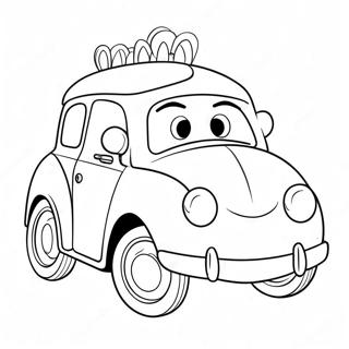 Mobil Mudah Halaman Mewarnai