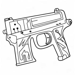 Epic Fortnite Gun Battle Coloring Page | Fortnite Gun coloring page