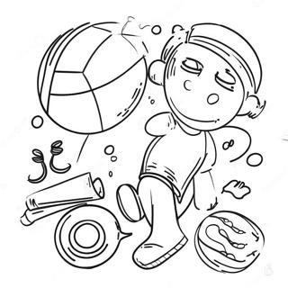 Fun Exercise Activities Coloring Page | Exercise coloring page