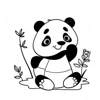 Mimi Panda Coloring Page | Mimi Panda coloring page