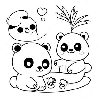 Mimi Panda Coloring Pages