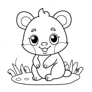Cute Animal Character Coloring Page | Pages Character coloring page