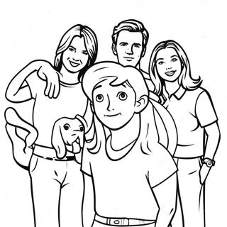 Friends TV Show Coloring Page | Friends TV Show coloring page